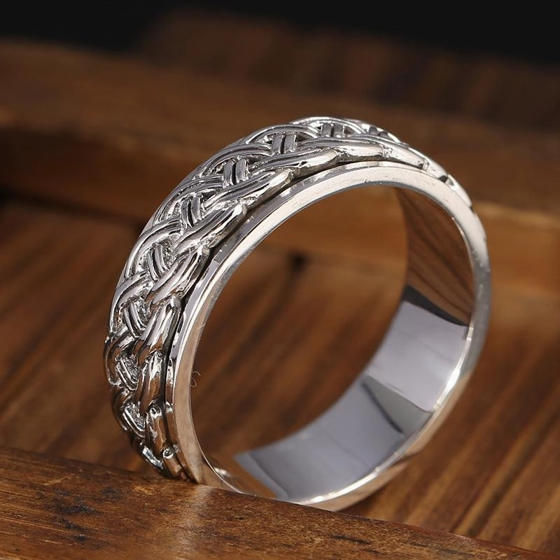 Men's Sterling Silver Rotary Ring