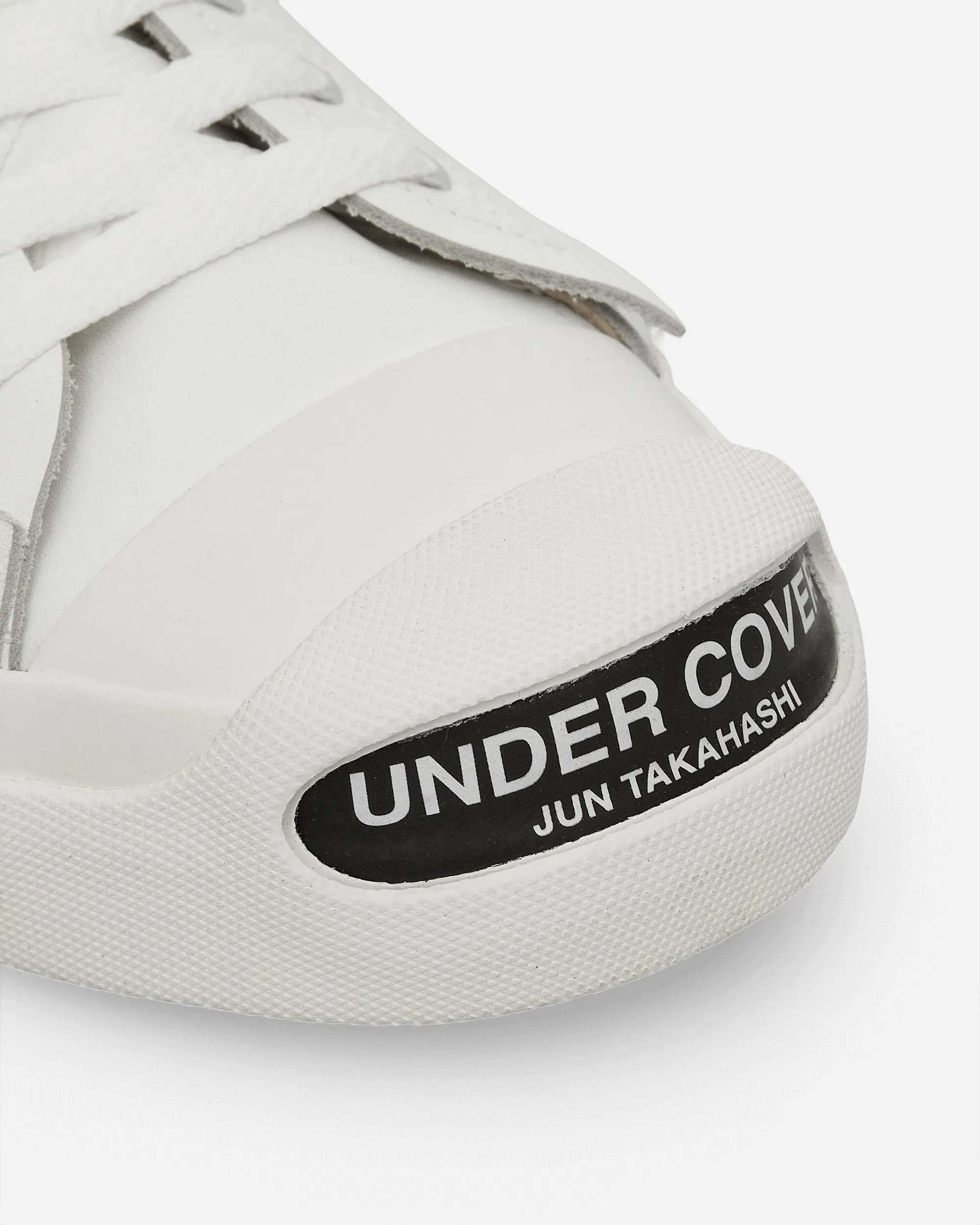 Herren Sneaker aus Leder mit Zehen-Logo in Weiß
