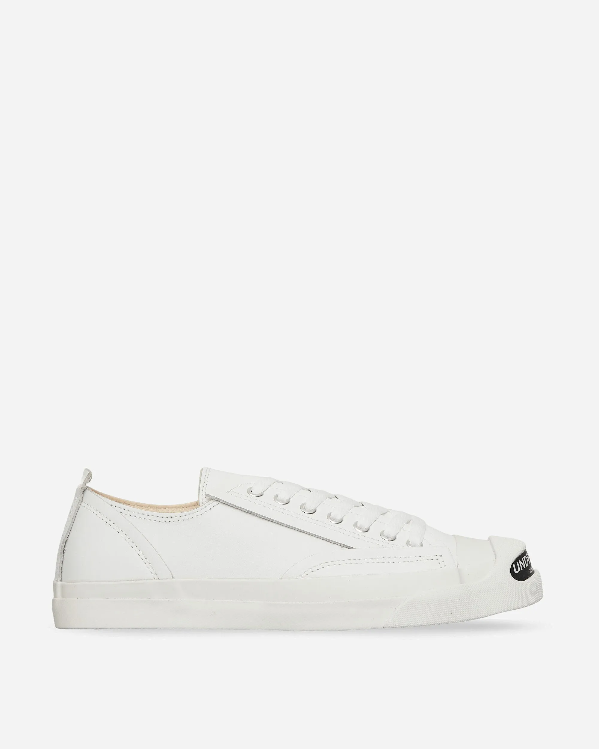 Herren Sneaker aus Leder mit Zehen-Logo in Weiß