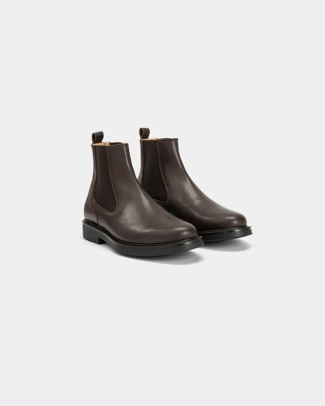 Herren Chelsea-Stiefel aus veganem Leder | Braun