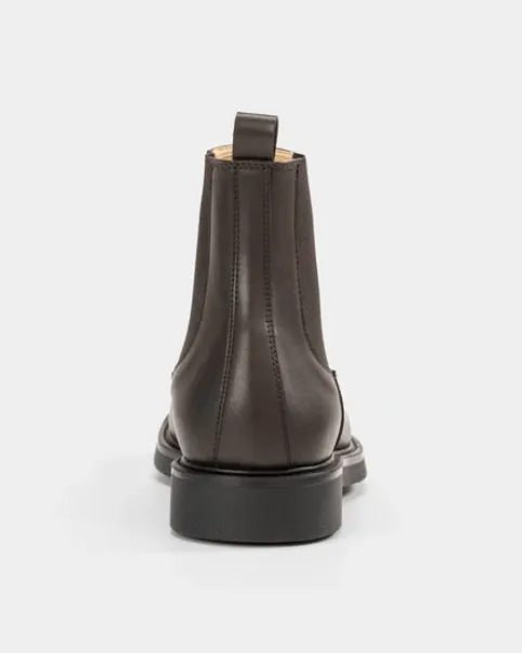 Herren Chelsea-Stiefel aus veganem Leder | Braun