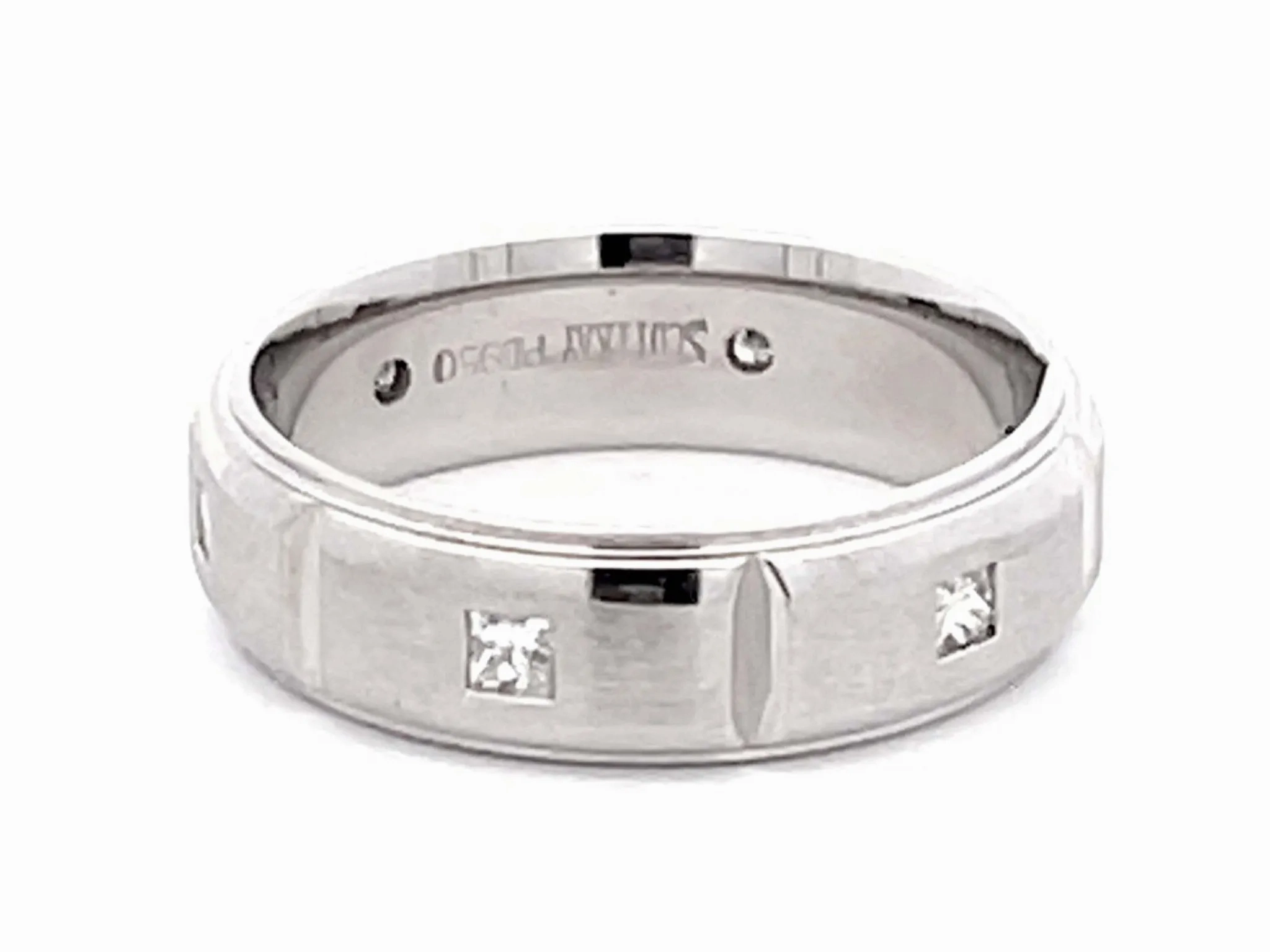 Mens Scott Kay Javlin Wedding Band Ring Palladium