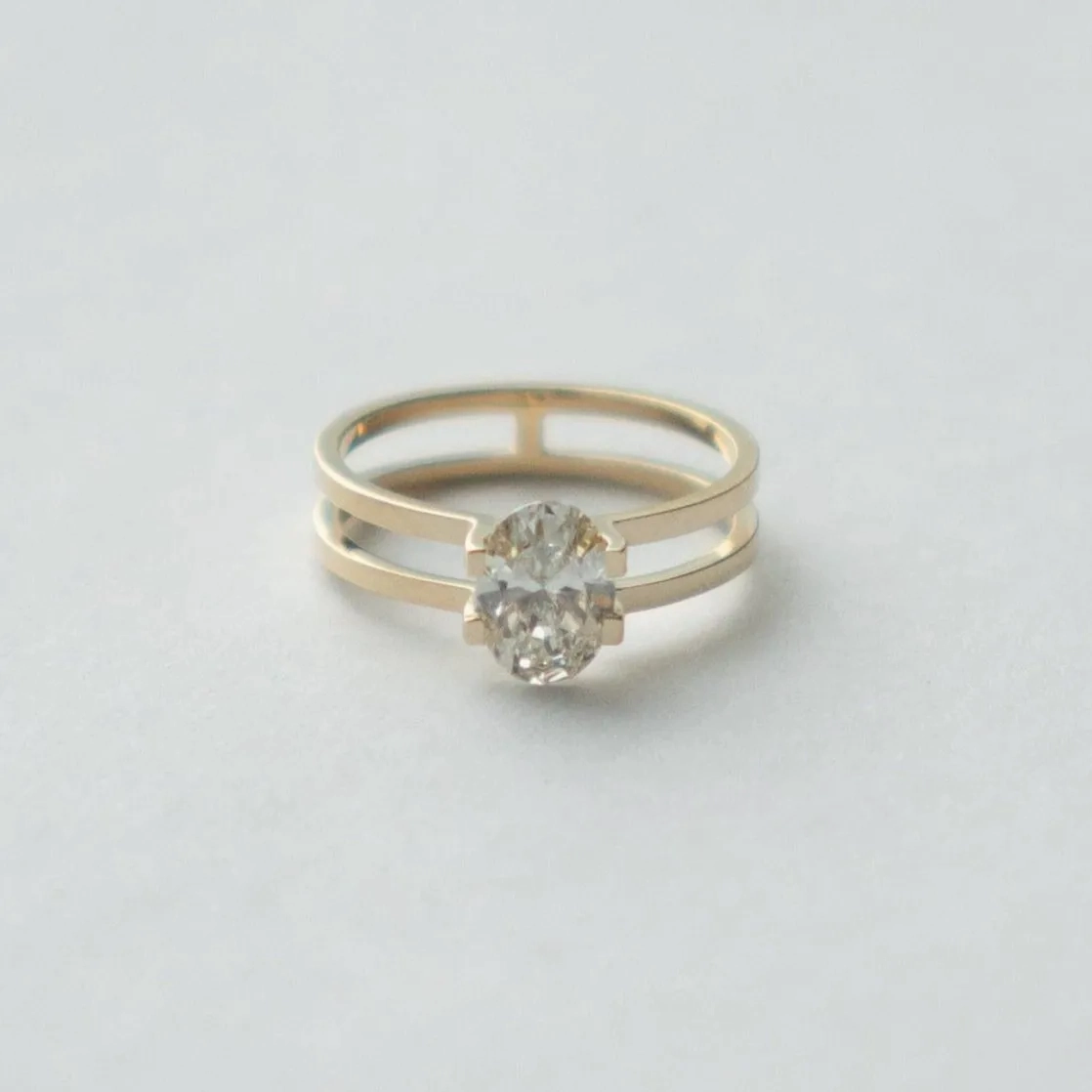 Mes Ring with 1.00ct Lab-grown Diamond in Gold