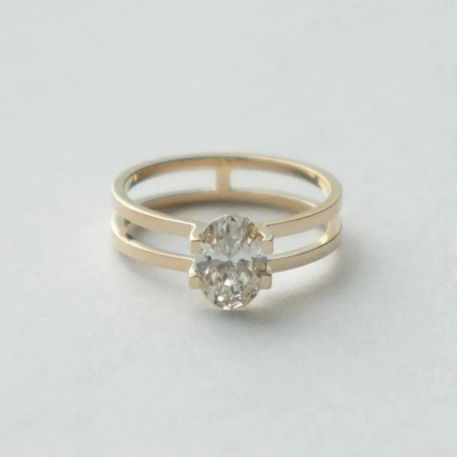 Mes Ring with 1.00ct Lab-grown Diamond in Gold