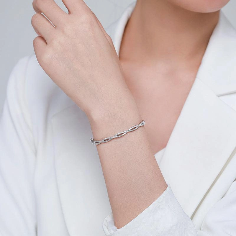 Micro-set Cross Wave Jewelry Bracelet 