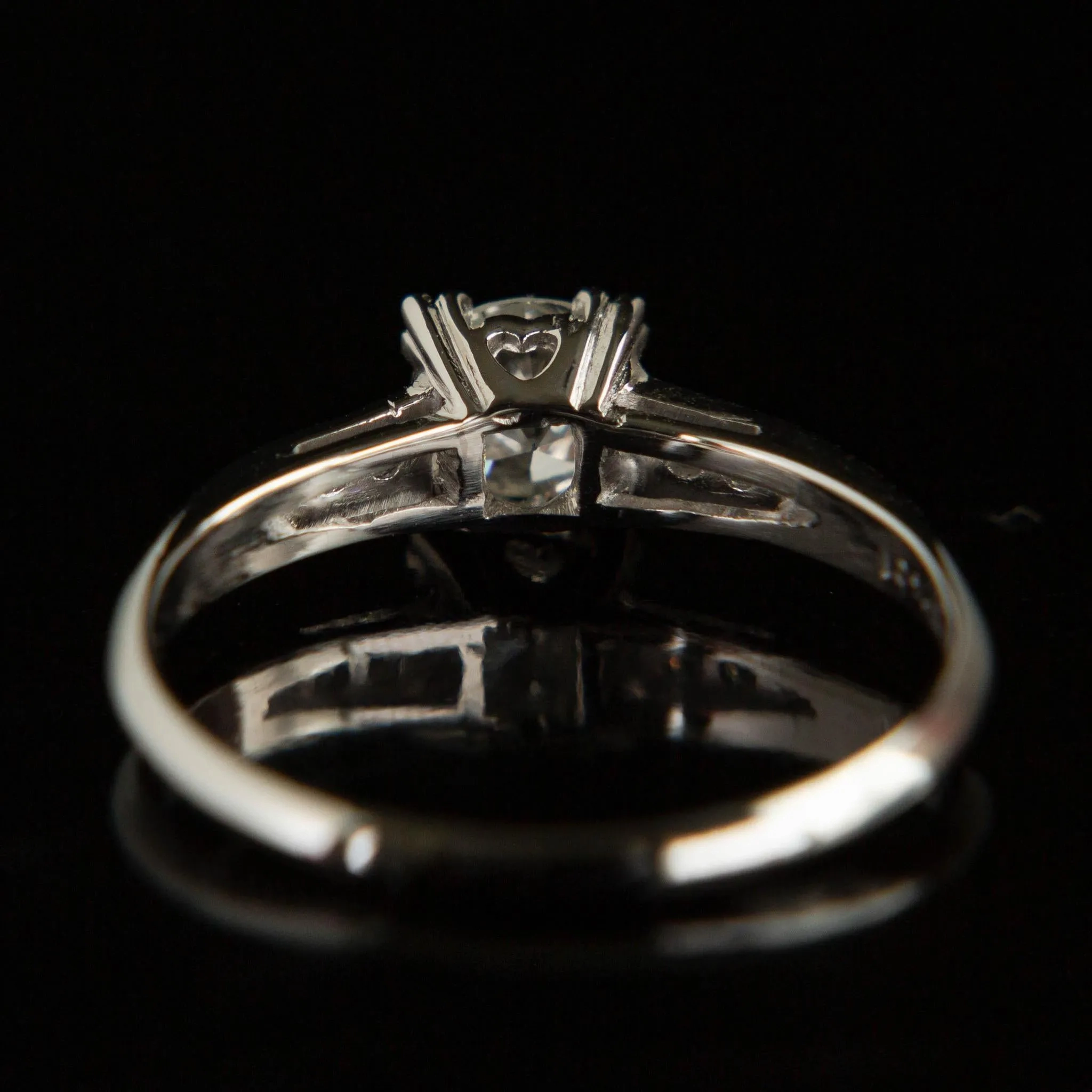 Mid Century Platinum Diamond Ring | Circa 1950