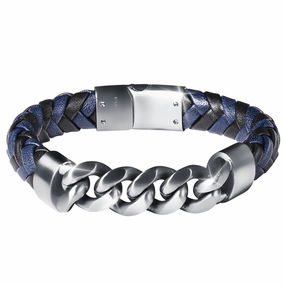Midnight Leather Men's Bracelet 