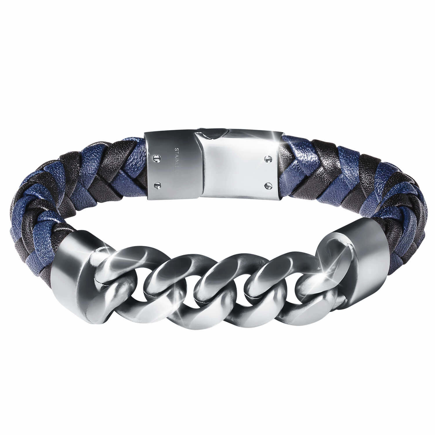 Midnight Leather Men's Bracelet 