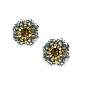 MIGUEL ASES - BEADED MIYUKI STUD EARRINGS ear-ear-stud  
