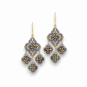 MIGUEL ASES - CRYSTAL MIYUKI CHANDELIER EARRINGS ear-ear-stud  