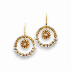 MIGUEL ASES - CRYSTAL MIYUKI DROP EARRINGS ear-ear-stud  
