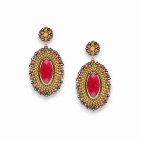 MIGUEL ASES - CRYSTAL MIYUKI DROP EARRINGS ear-ear-stud  