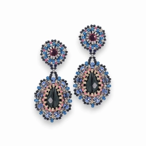 MIGUEL ASES - CRYSTAL MIYUKI DROP EARRINGS ear-ear-stud  