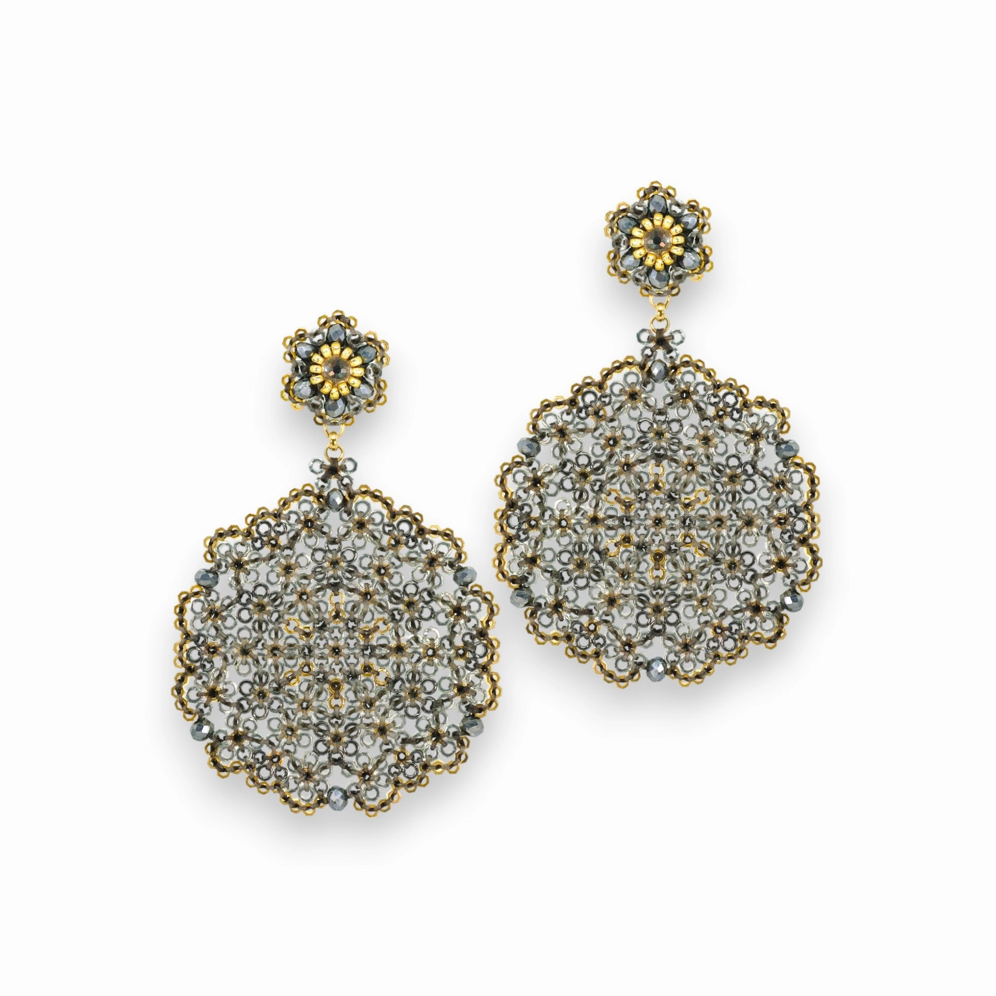 MIGUEL ASES - CRYSTAL MIYUKI EARRINGS ear-ear-stud  