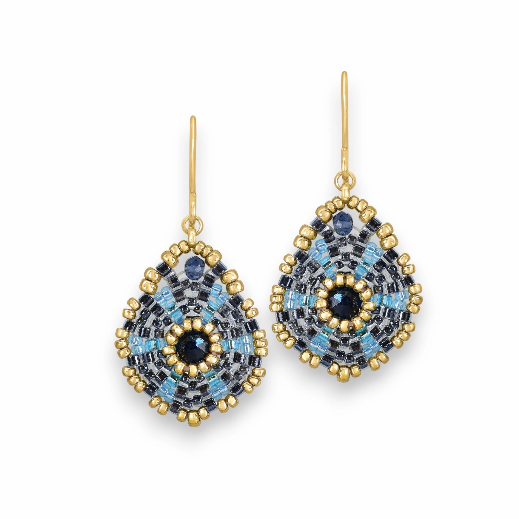 MIGUEL ASES - MIYUKE CRYSTAL BEAD DROP EARRINGS ear-ear-stud  