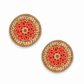 MIGUEL ASES - SWAROVSKI MIYUKI RONDELLE EARRINGS ear-ear-stud  