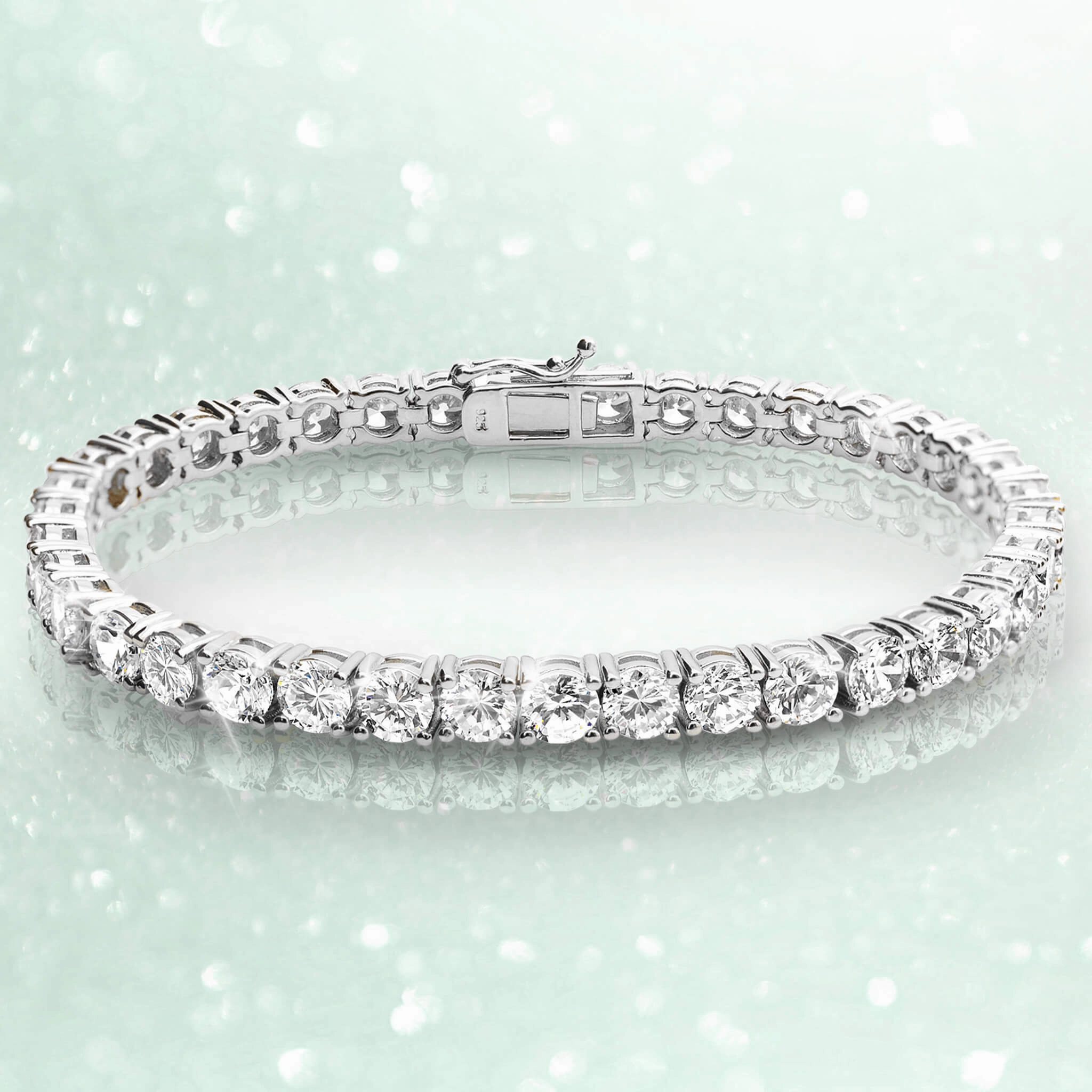 Millionaire Rhodium Tennis Bracelet