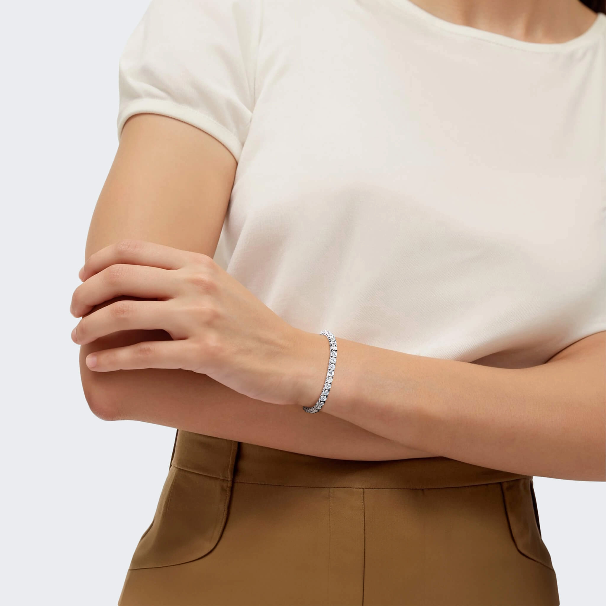 Millionaire Rhodium Tennis Bracelet