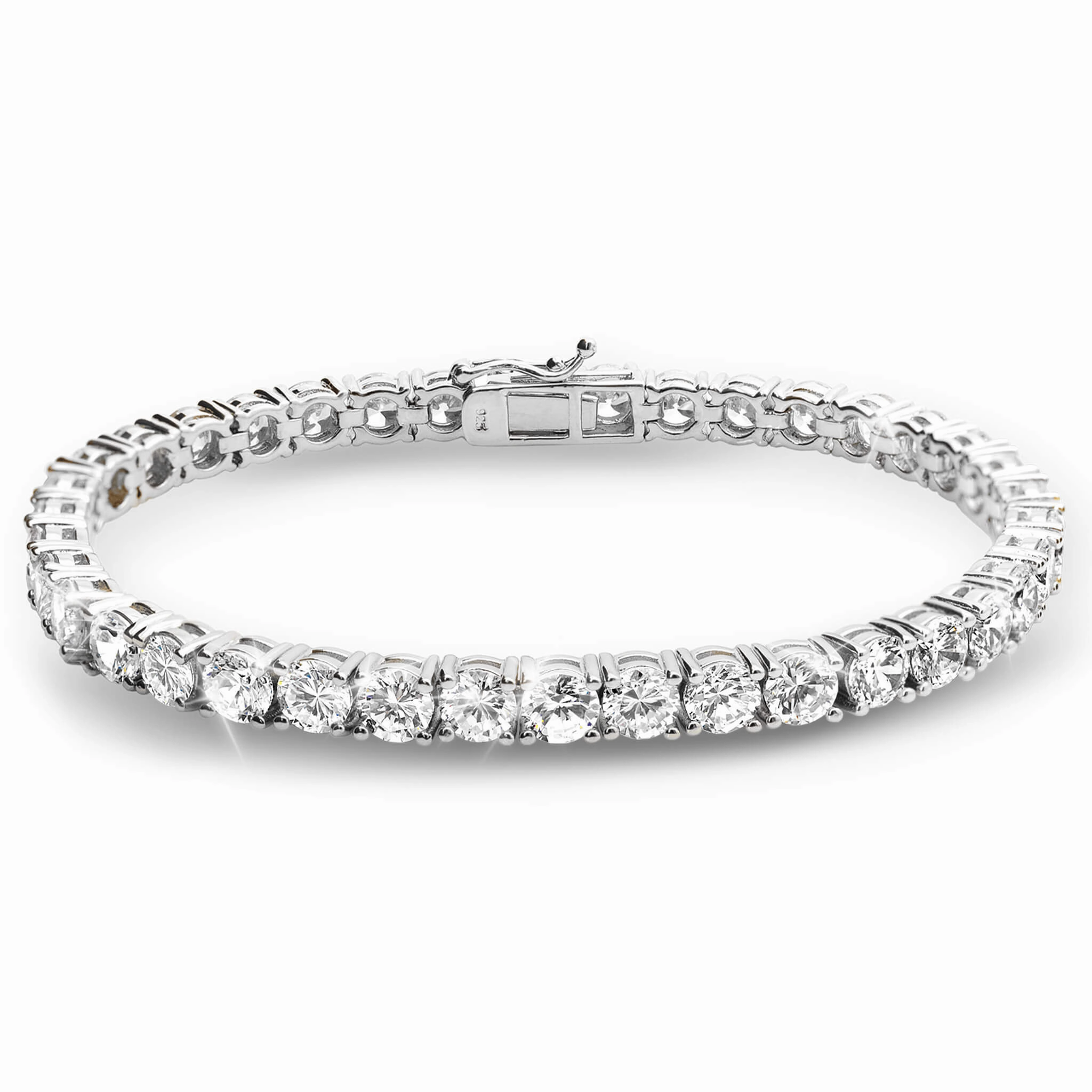 Millionaire Rhodium Tennis Bracelet hand-chain-bracelet  