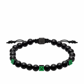 Minecraft x Fossil Special-Edition Beaded Bracelet fashion-jewelry  