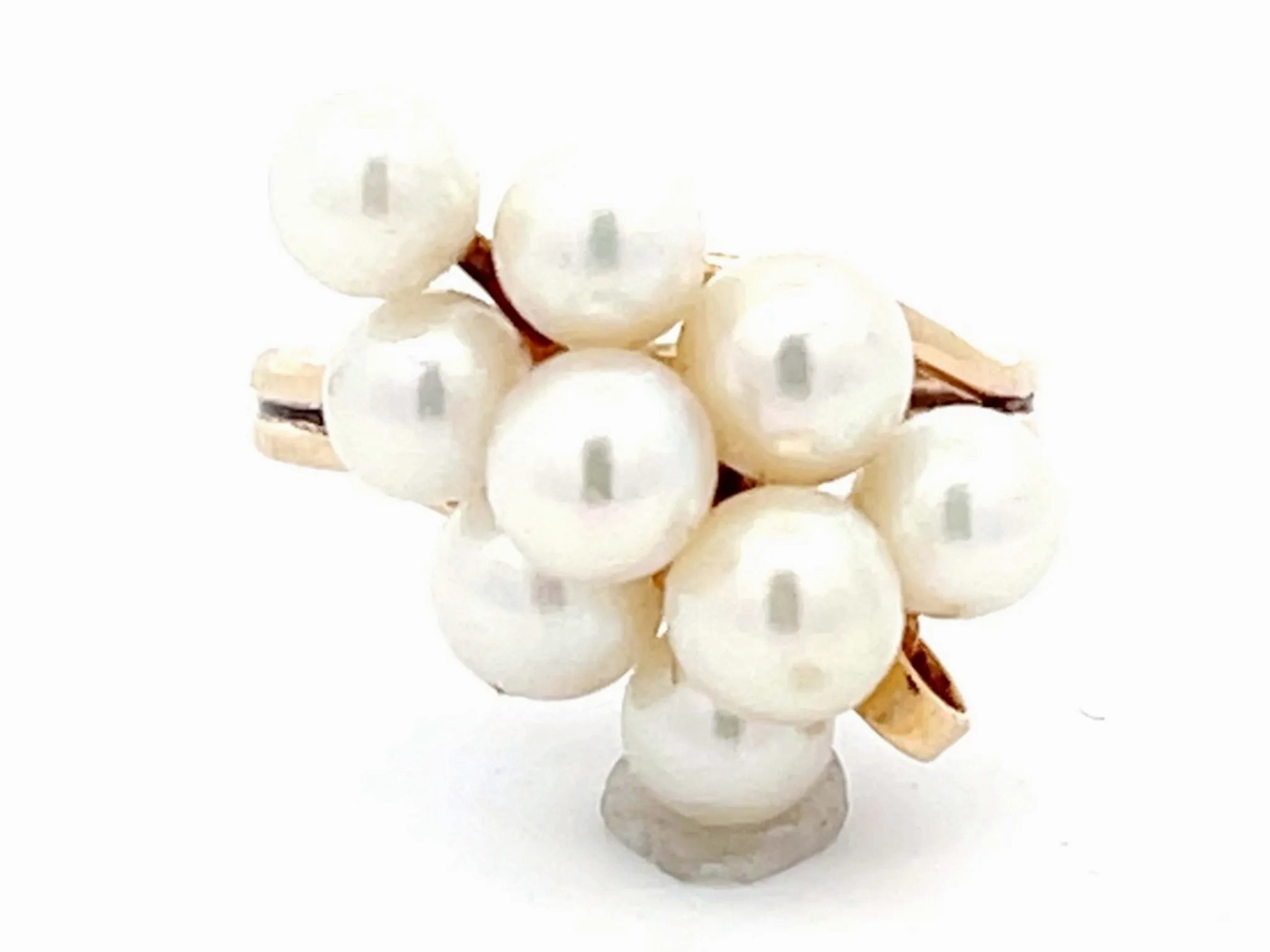 Mings Akoya Pearl Ring in 14k Yellow Gold