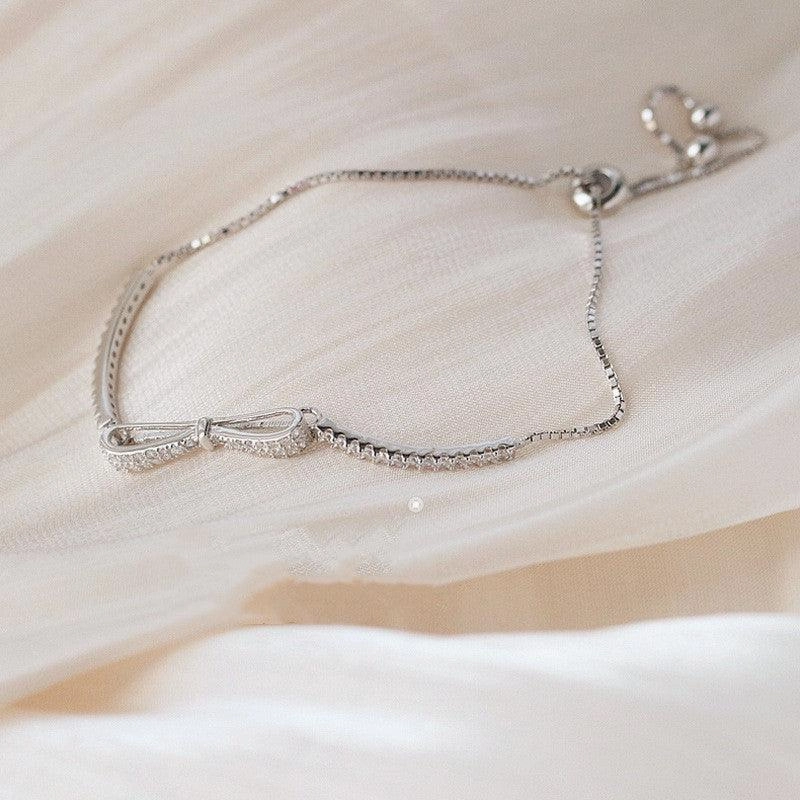 Minimalist Bow Pull Bracelet Women's Bracelet