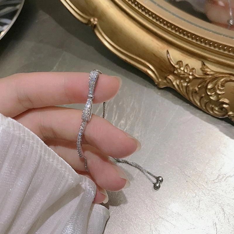 Minimalist Bow Pull Bracelet Women's Bracelet