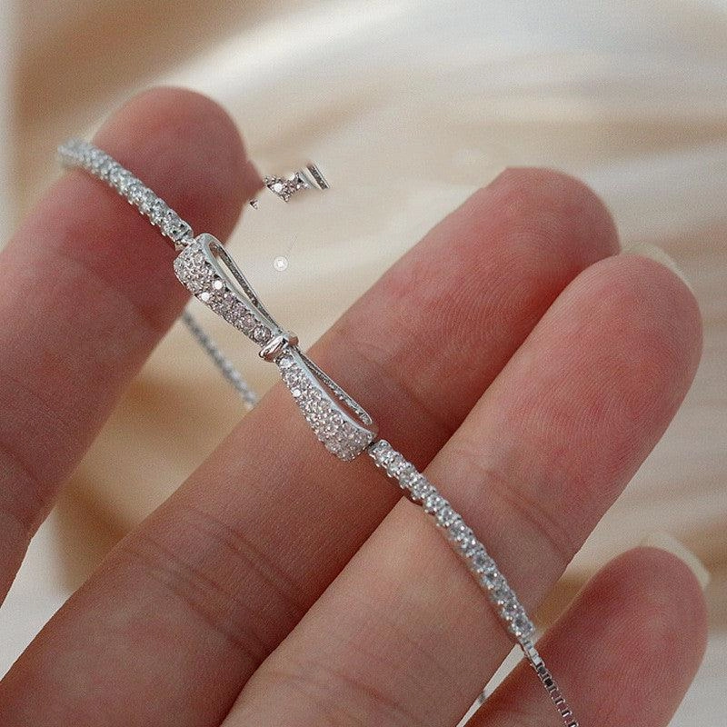 Minimalist Bow Pull Bracelet Women's Bracelet