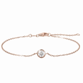 Moissanite Blush Bracelet hand-chain-bracelet  
