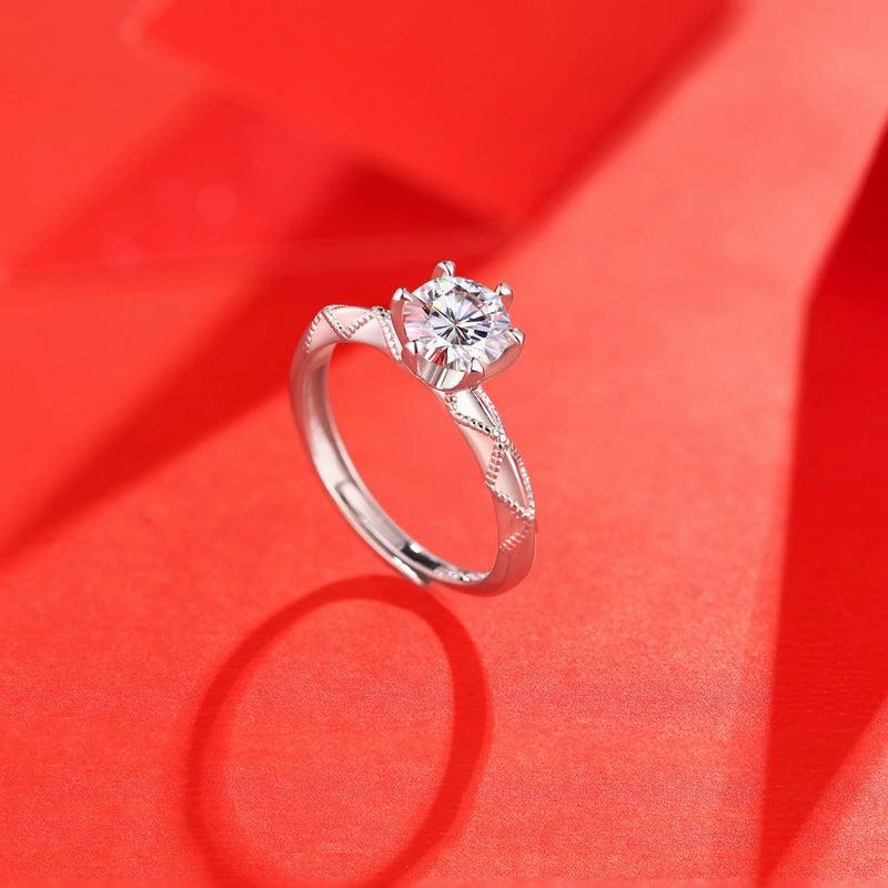 Moissanite's Promise Of Love Ring For Women