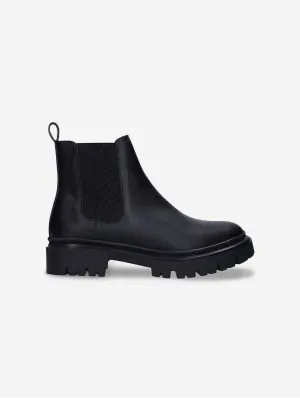 Molly Damen Vegan Leder Chelsea Stiefel | Schwarz