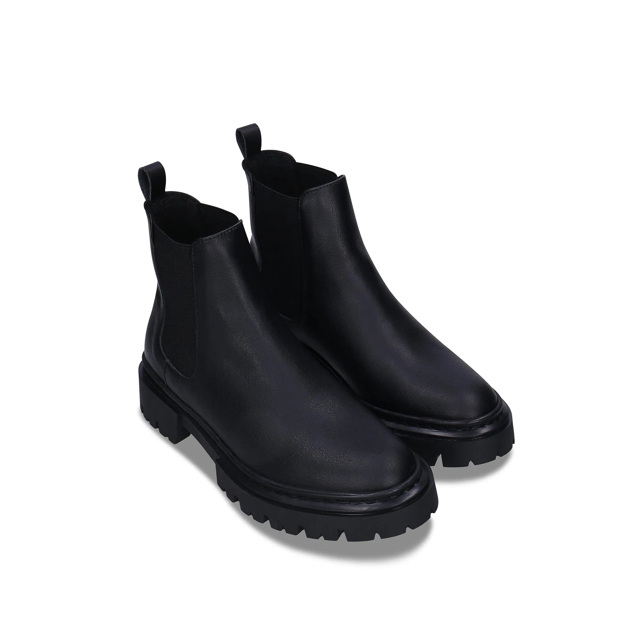 Molly Damen Vegan Leder Chelsea Stiefel | Schwarz