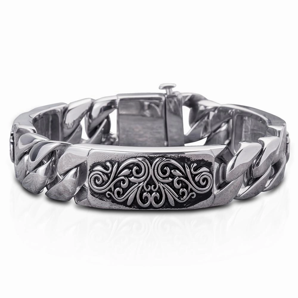 Montana Scroll Bracelet Steel 