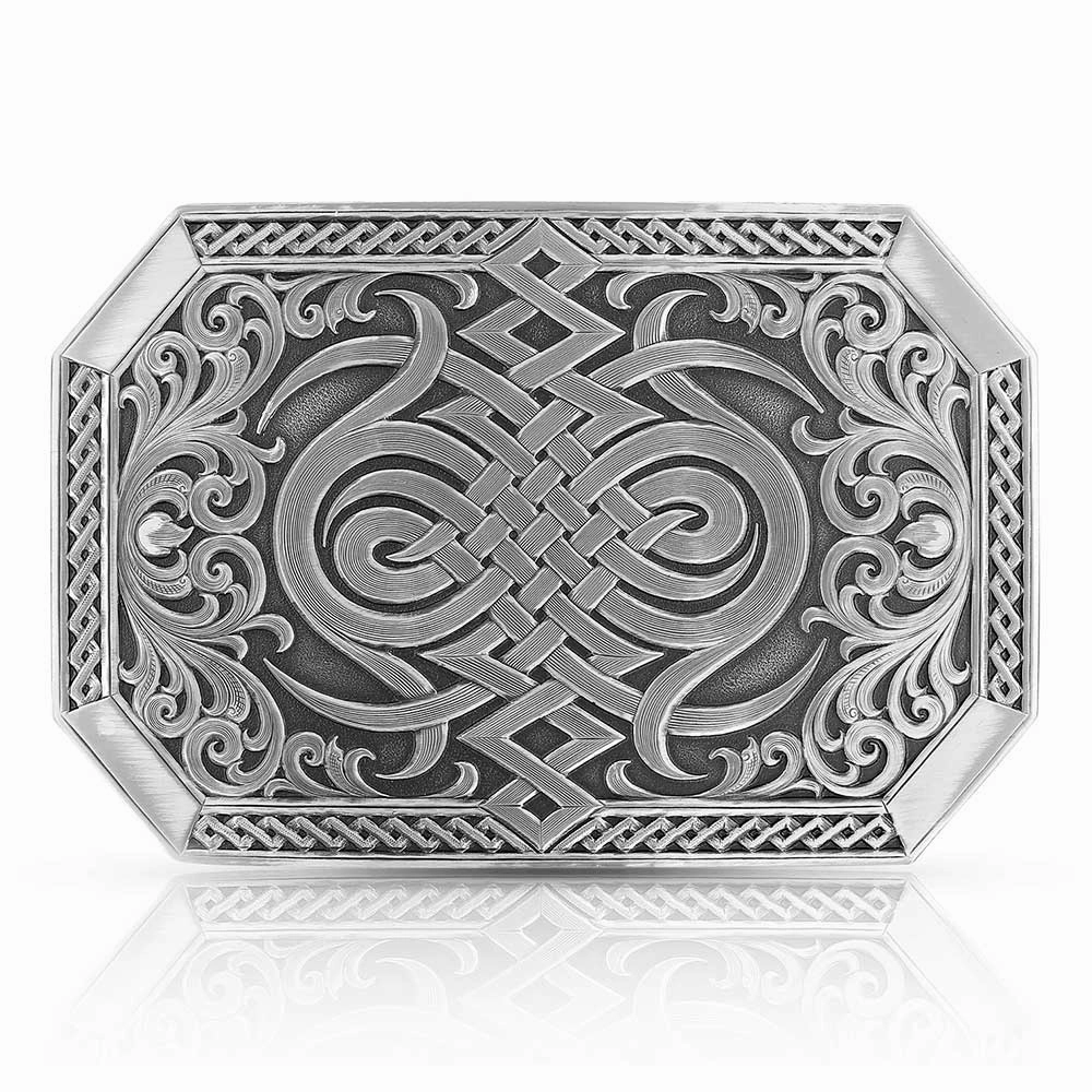 Montana Silversmith Gunmetal Western Celtic Knot Buckle texture-rose-gold  