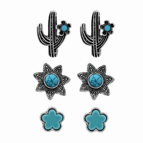 Montana Silversmith Southwest Style Attitude Earring Set texture-rose-gold  