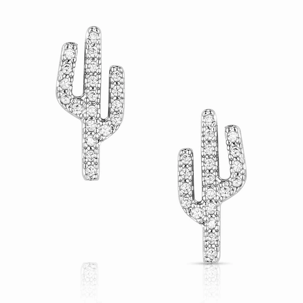 Montana Silversmith Sparkling Saguaro Earrings texture-rose-gold  