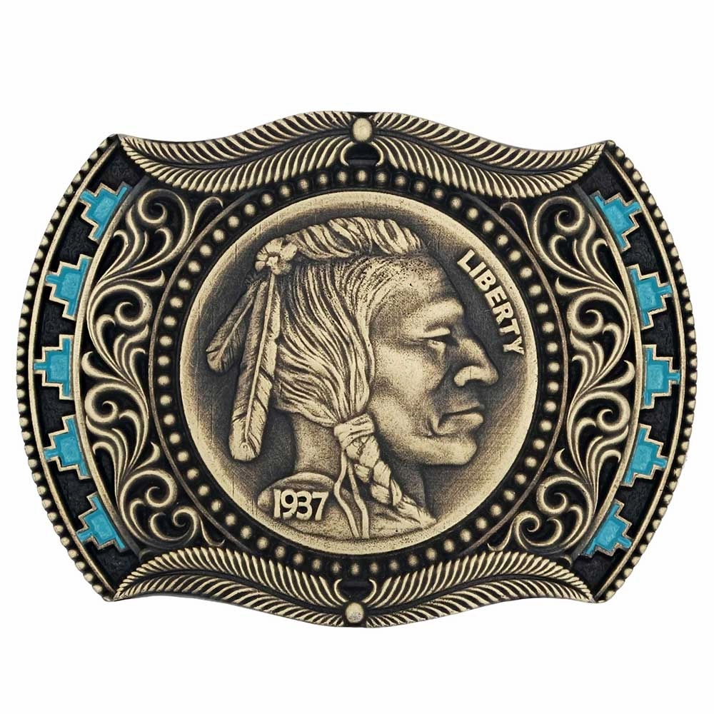 Montana Silversmith Wind and Spirit Attitude Buckle texture-rose-gold  