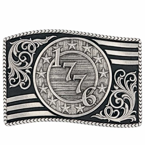 Montana Silversmiths 1776 Antiqued Attitude Buckle texture-rose-gold  