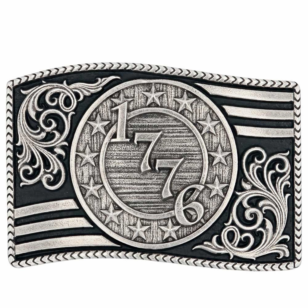 Montana Silversmiths 1776 Antiqued Attitude Buckle texture-rose-gold  