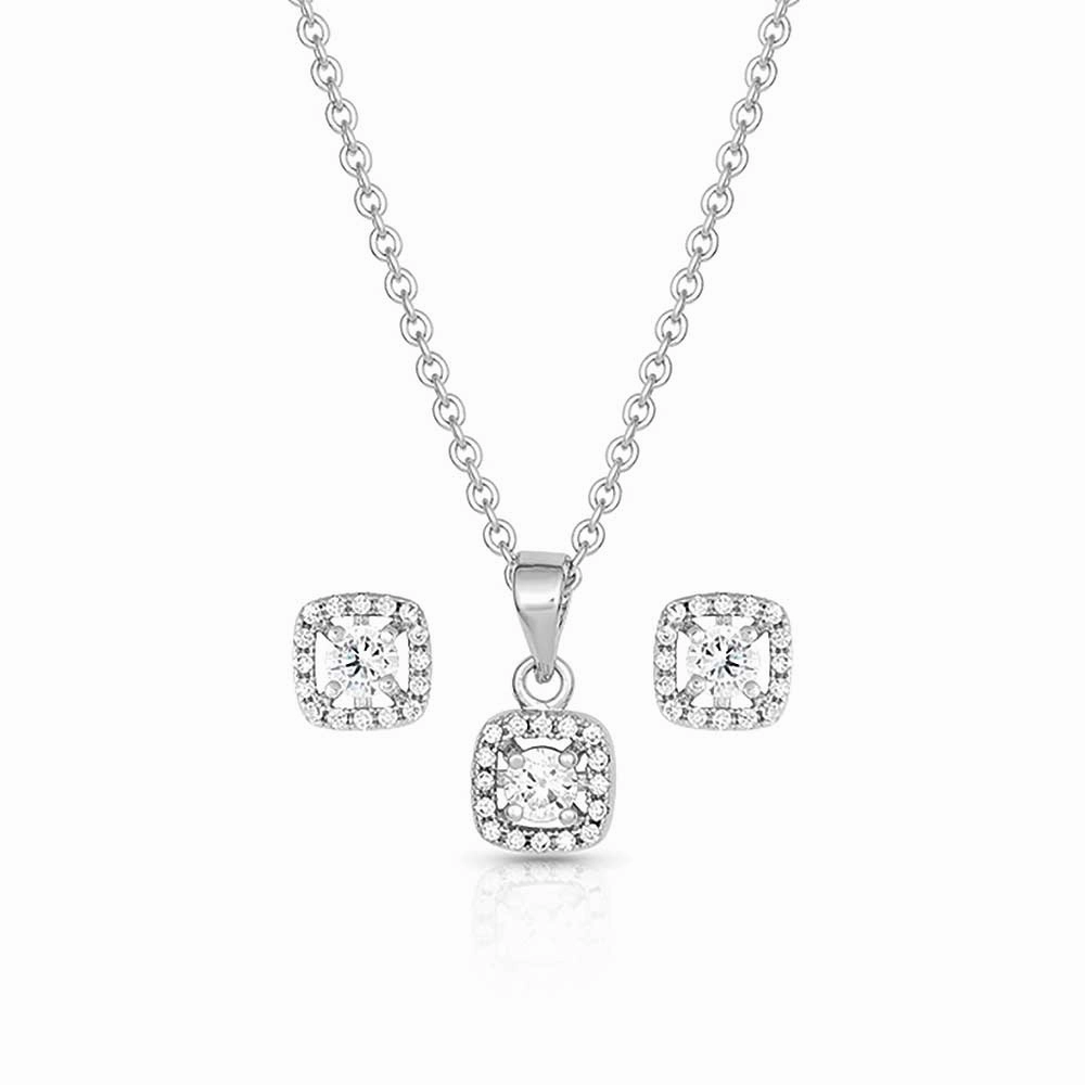 Montana Silversmiths Boxed Star Jewelry Set texture-rose-gold  