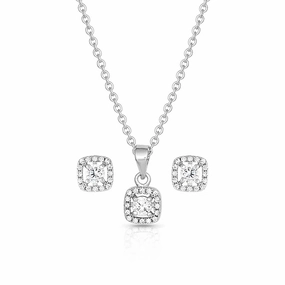 Montana Silversmiths Boxed Star Jewelry Set texture-rose-gold  