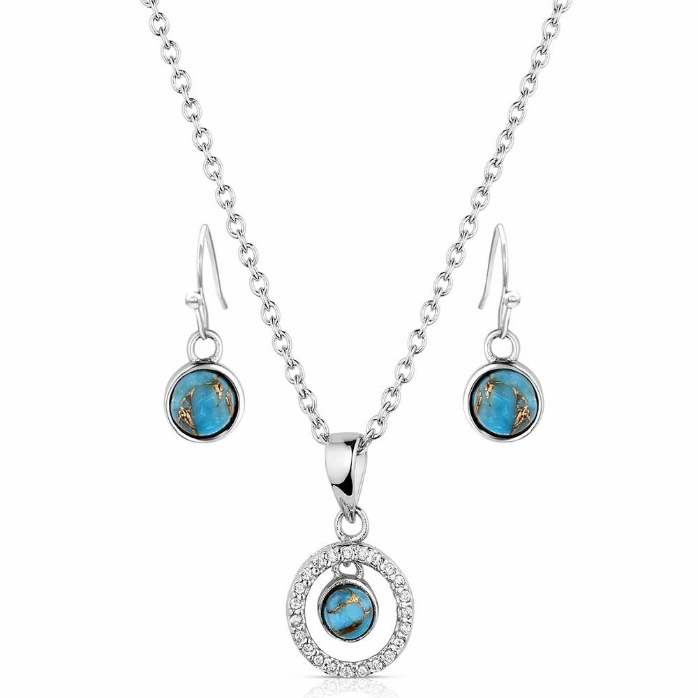 Montana Silversmiths Clear Creek Jewelry Set texture-rose-gold  