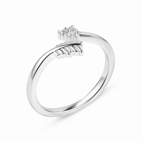 Montana Silversmiths Decisive Arrow Crystal Wrap Ring texture-rose-gold  