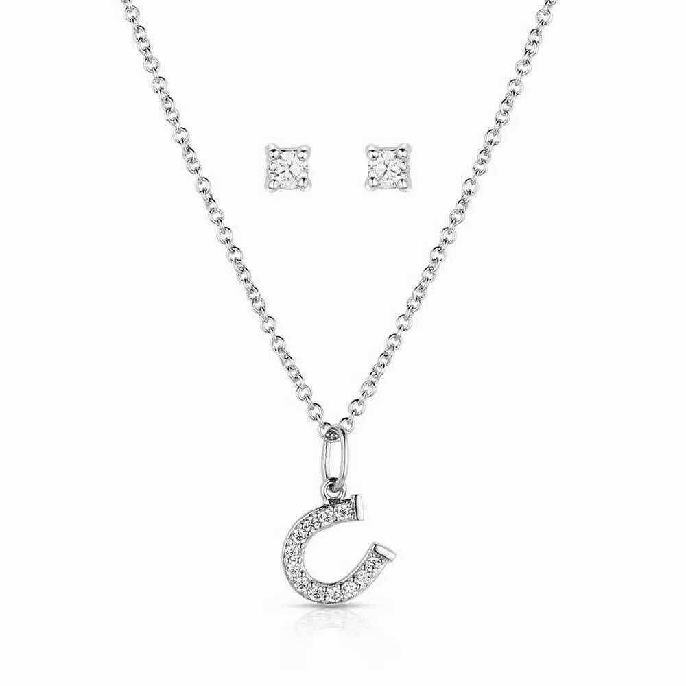 Montana Silversmiths Effortless Shimmer Jewelry Set texture-rose-gold  
