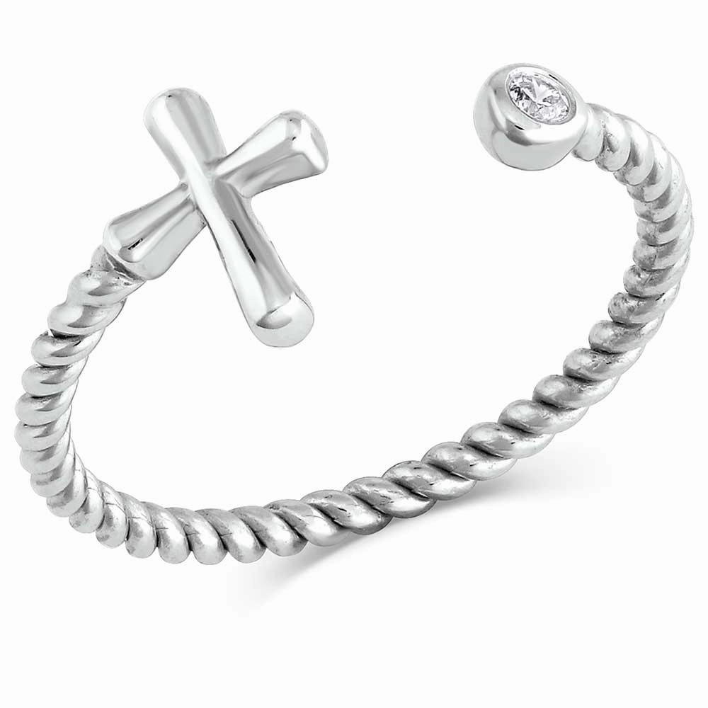 Montana Silversmiths Faith On Full Ring texture-rose-gold  