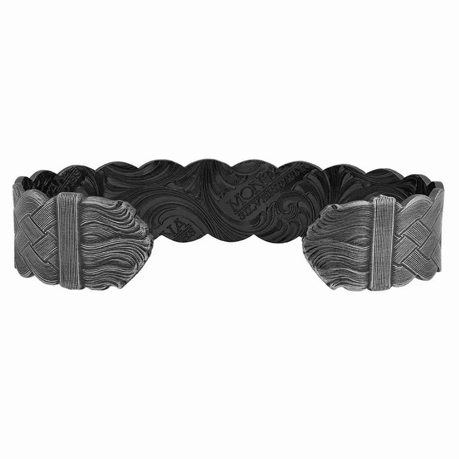 Montana Silversmiths Flat Braid Bull Rope Cuff Bracelet