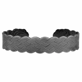 Montana Silversmiths Flat Braid Bull Rope Cuff Bracelet texture-rose-gold  