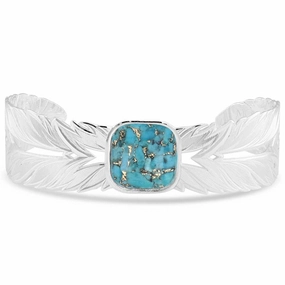 Montana Silversmiths Freedom Feather American Made Bracelet texture-rose-gold  
