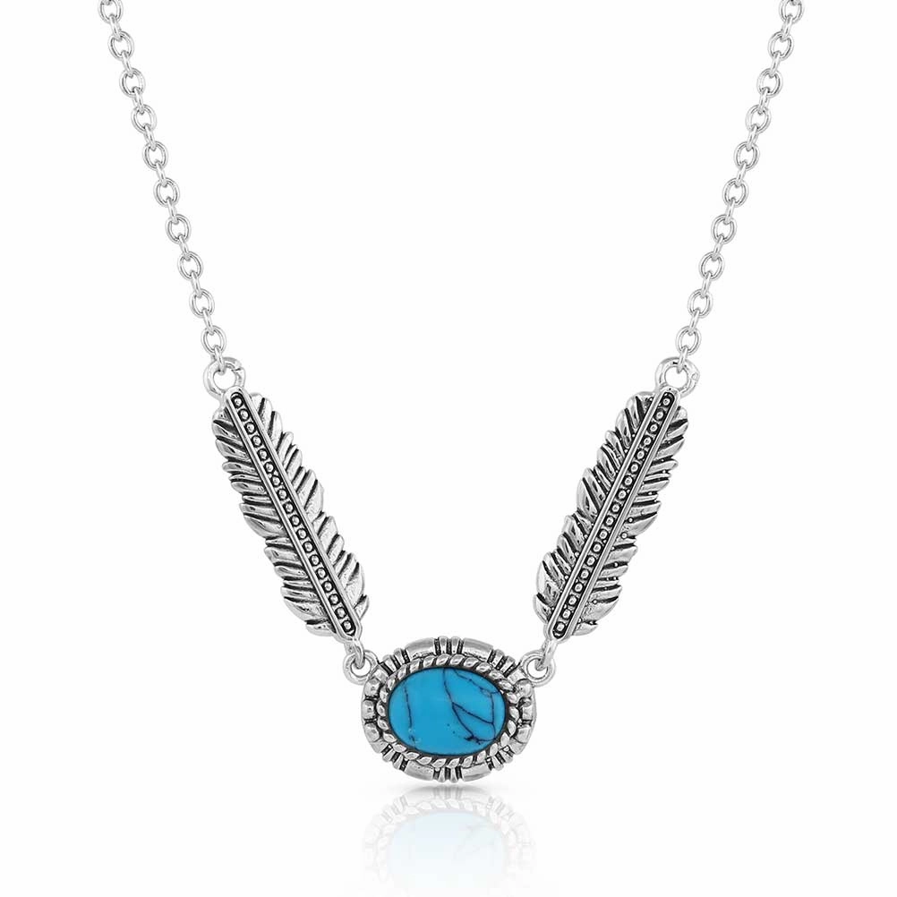 Montana Silversmiths From the Ground Up Turquoise Necklace texture-rose-gold  