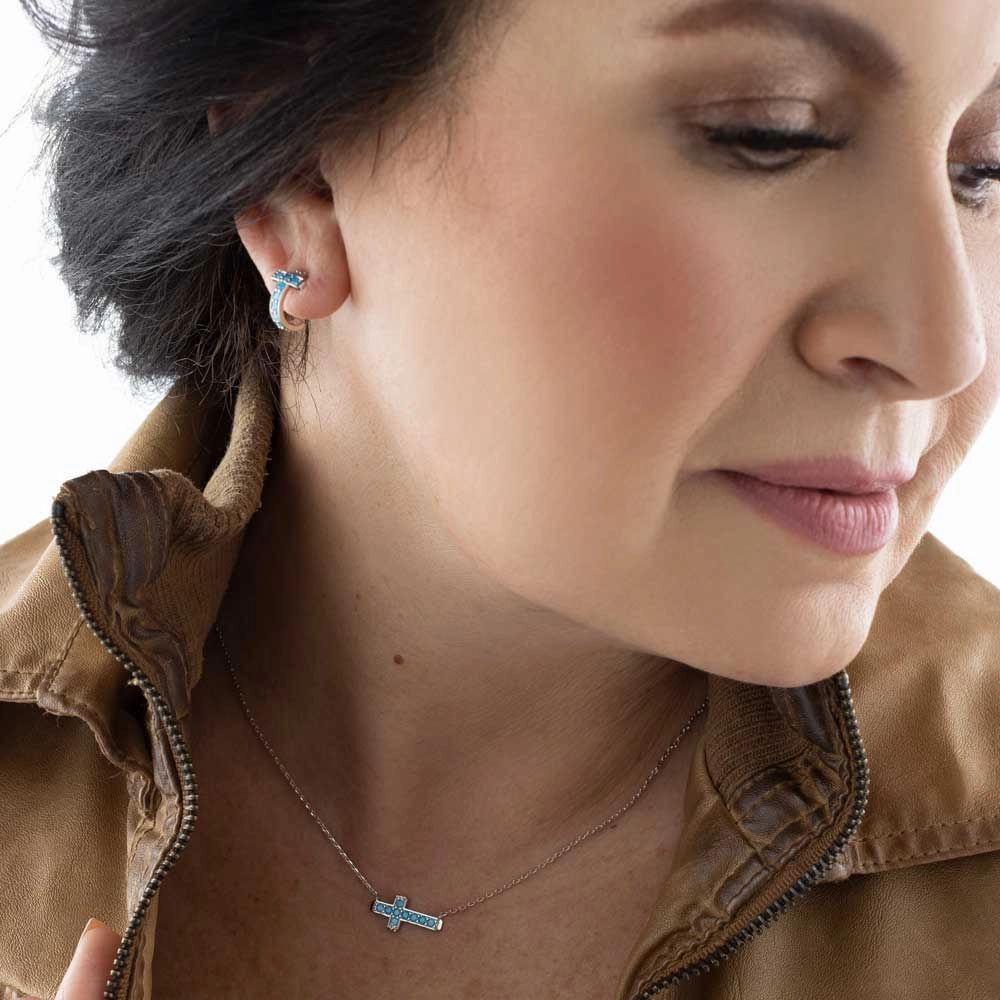 Montana Silversmiths Hold Tight Cross Jewelry Set
